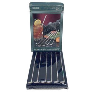 Silverplated Golf-Themed Drink Stirrers - Set Of 6 By International Silver Compa